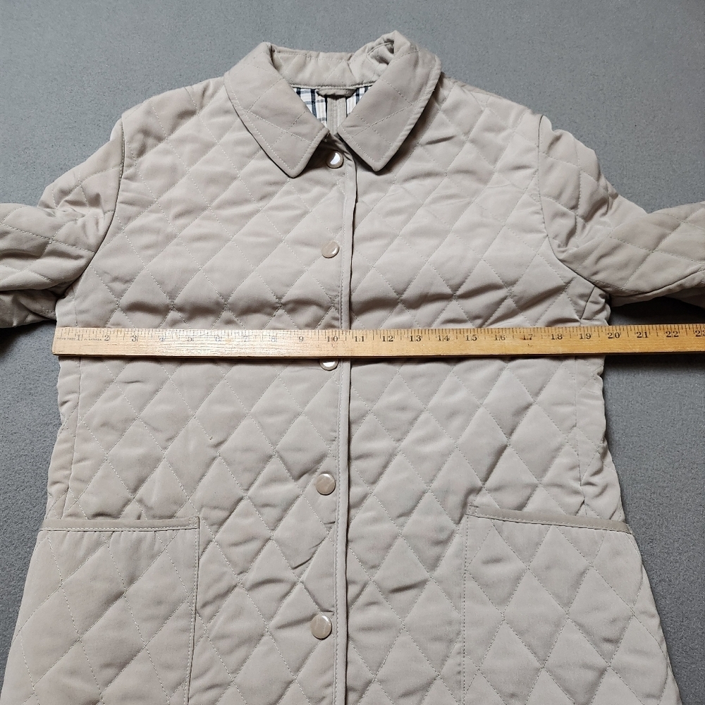 Quilted Jacket Fall / Spring Chore Style Quilted Jacket Petite Sz 7/8 - Picture 12 of 12